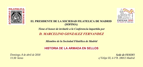 La Historia de la Armada en sellos