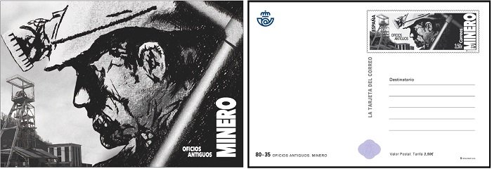 Tarjeta Postal Minero