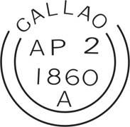 matasellos circular Oficina Británica del Callao