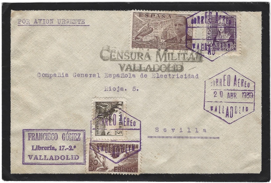 Correo Aéreo de Valladolid a Sevilla