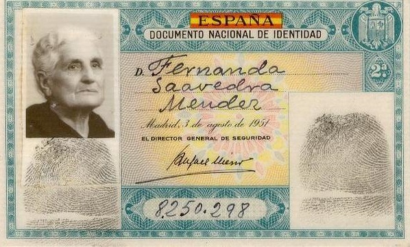 Primera versión del DNI