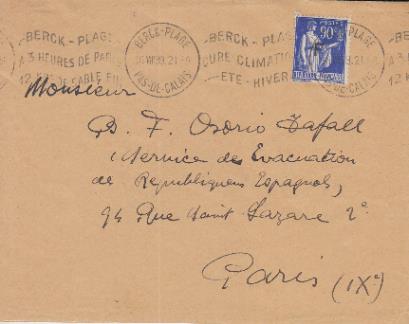 Refugiados. Carta de Berck-Plage Pas-de-Calais