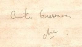 Firma de 'El Che'