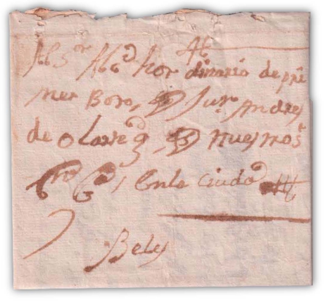 Carta de 1618, anterior a los Correos Mayores