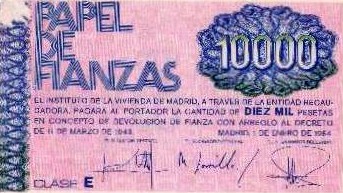 Ejemplar de 10.000 pesetas