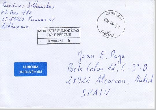 Postfilatelia. Lituania