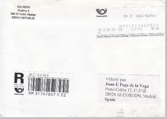 Postfilatelia. República Checa