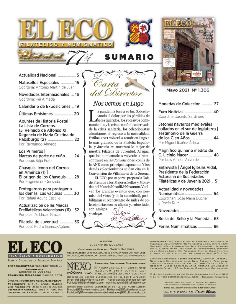 El Eco Filatélico. Sumario