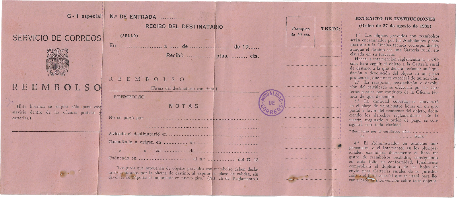 Reembolso Devuelto