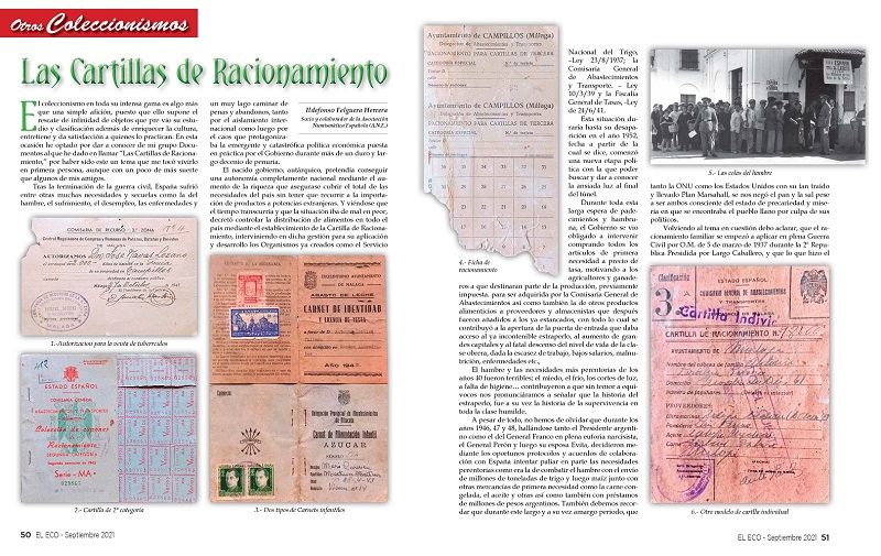 El Eco Filatélico. Artículo de Otros Coleccionismos