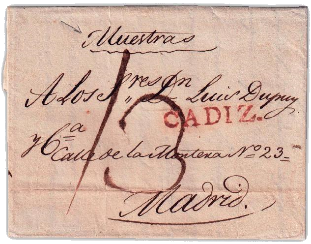 El Correo y la Revolución Industrial Textil en el Siglo XIX. Muestras
