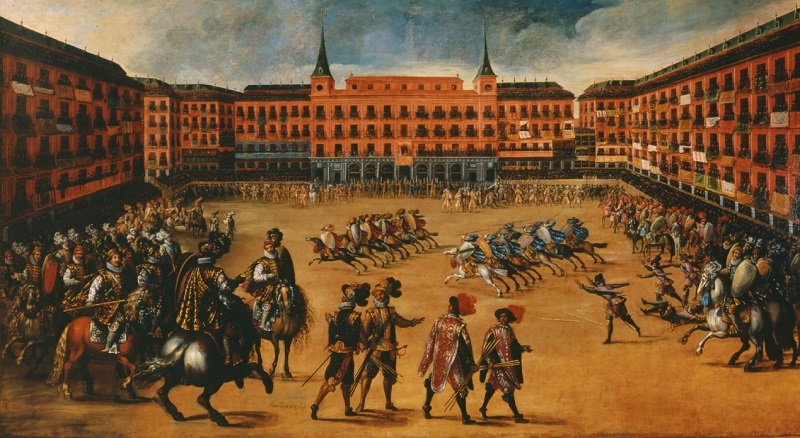 Fiesta en la Plaza Mayor en 1630
