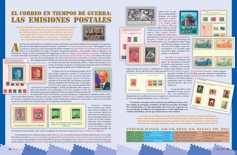 El Eco Filatélico. Filatelia de Juventud