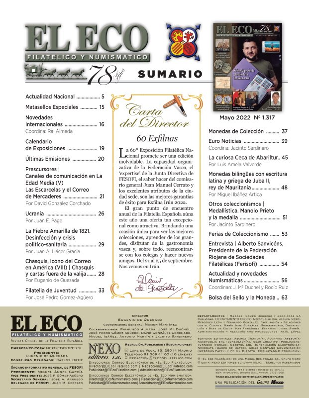 El Eco Filatélico. Sumario