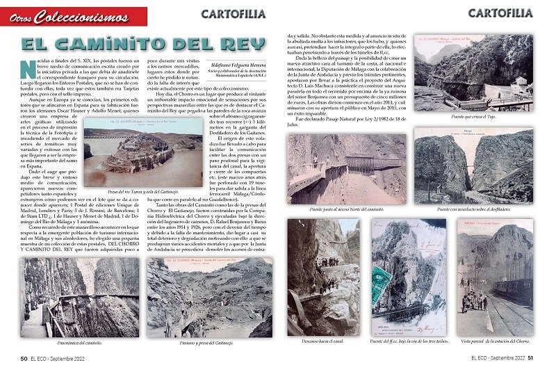 El Eco Filatélico. Artículo de Otros Coleccionismos