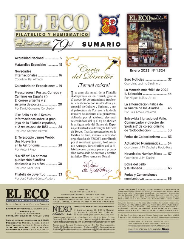 El Eco Filatélico. Sumario