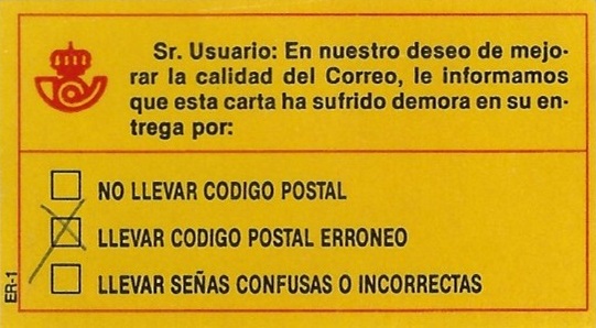 Etiqueta Correos