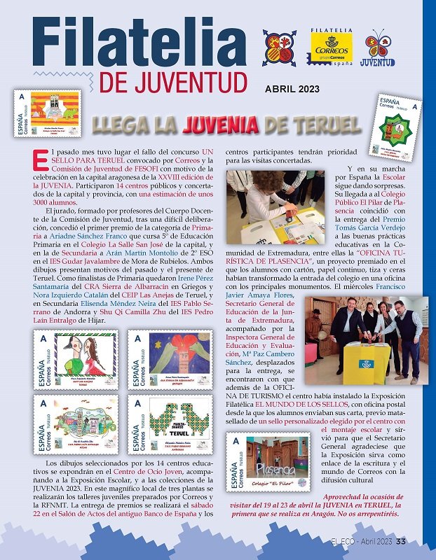 El Eco Filatélico. Filatleia de Juventud
