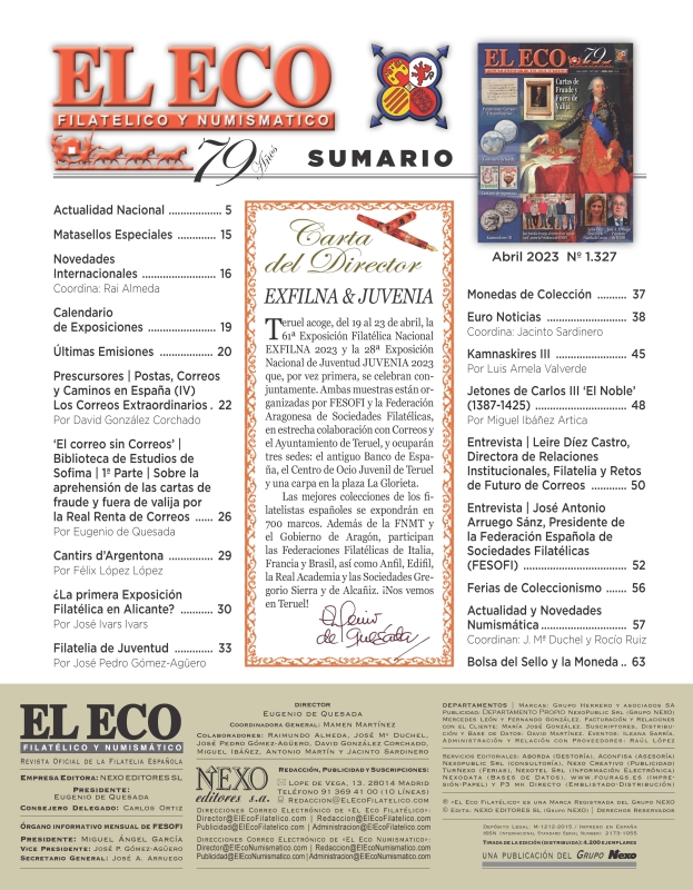 El Eco Filatélico. Sumario