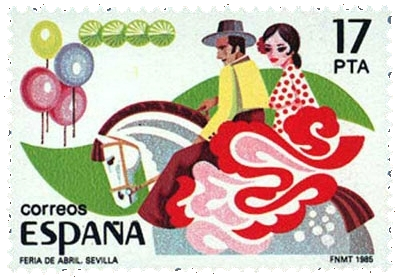 Fiestas Populares. Feria de Abril. Emisión de 1985