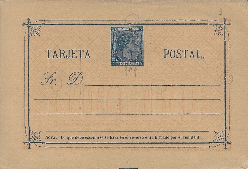Reutilización de enteros postales de la Cuba colonial