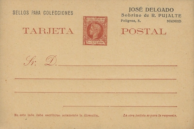 Tarjeta con mensajes publicitarios