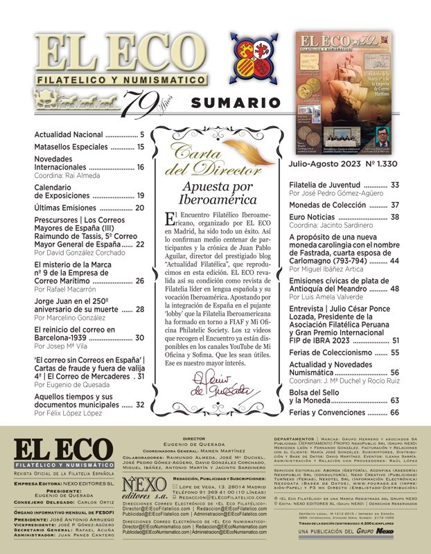 El Eco Filatélico. Sumario