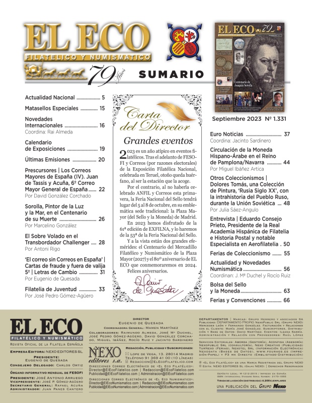 El Eco Filatélico. Sumario