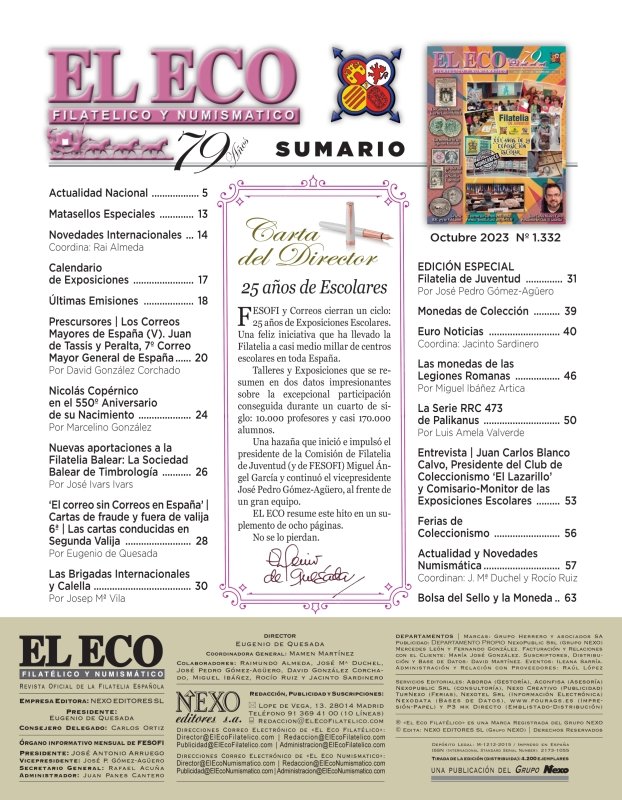 El Eco Filatélico. Sumario