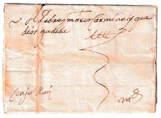Carta transportada por el arriero