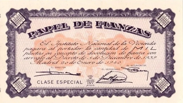El papel de Fianzas