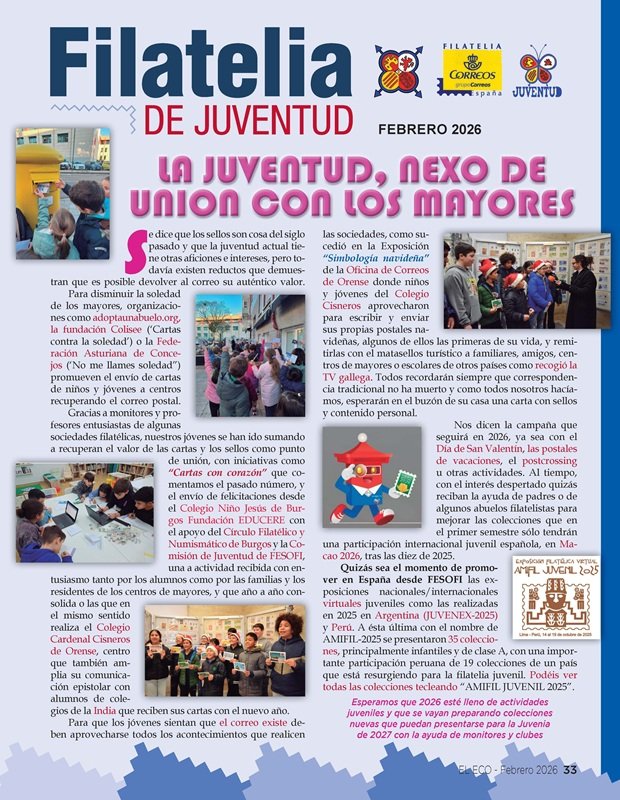 El Eco Filatélico. Filatelia Juventud