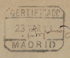 huelga de Correos de 1918. Certificado