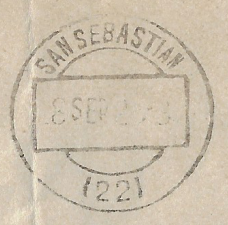 Una carta viajera. S.Sebastián