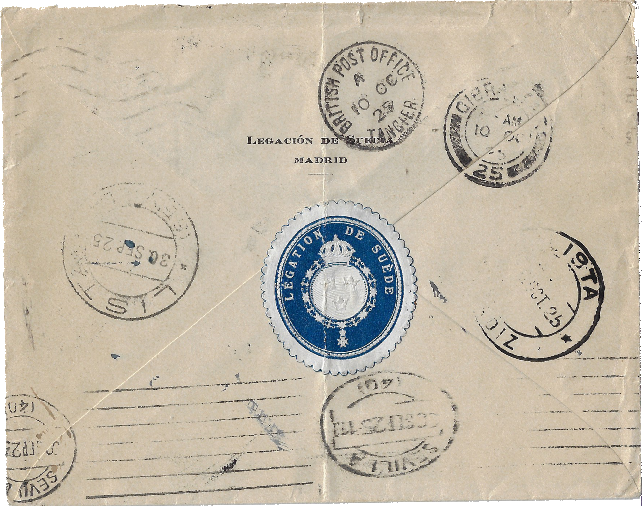 Una carta viajera. Reverso