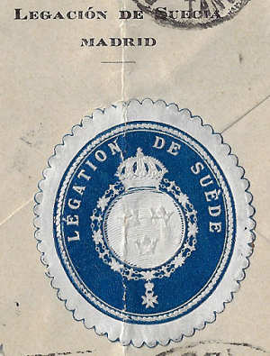 Una carta viajera. Etiqueta