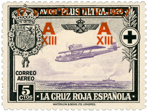 Sello emitido por España en mayo de 1927