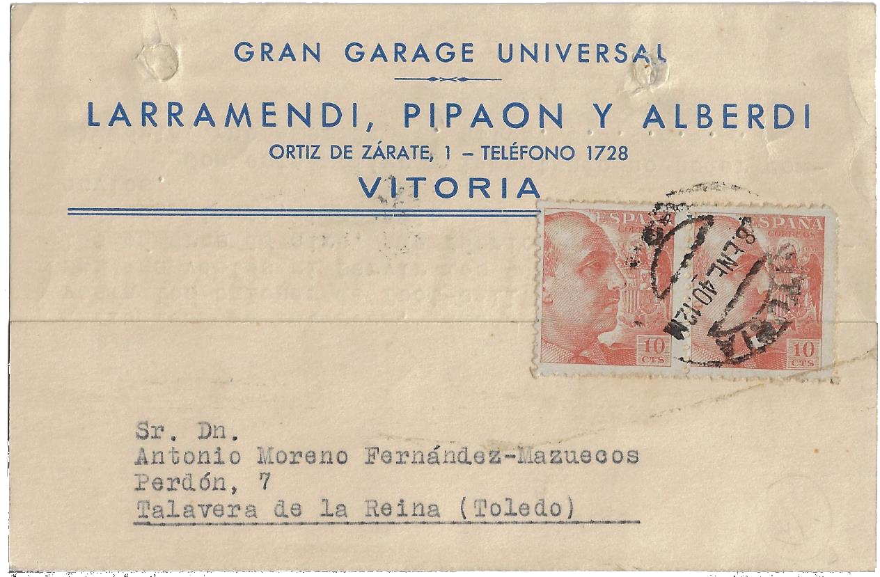 Una postal con varias curiosidades. Anverso