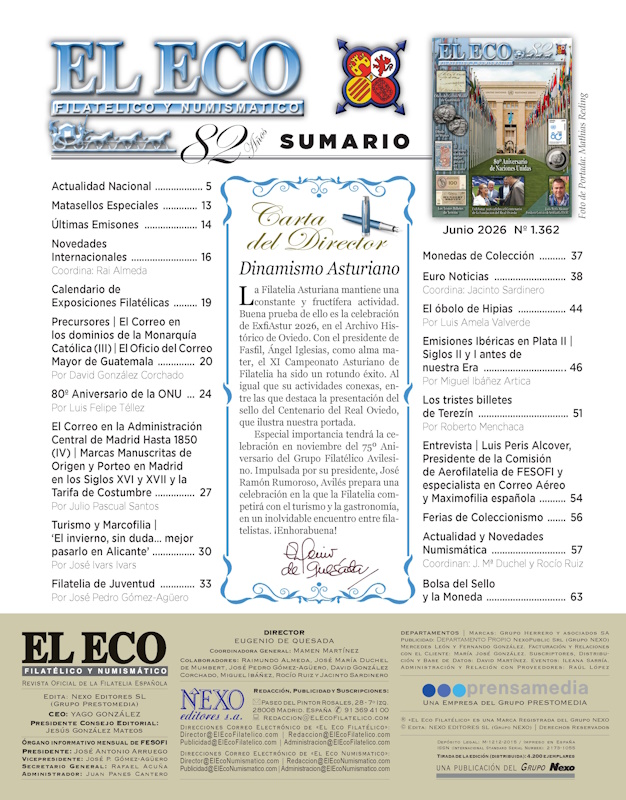 El Eco Filatélico. Sumario