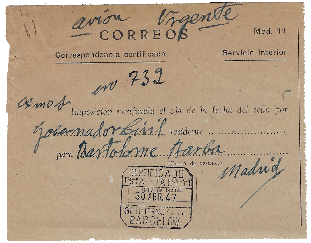 Resguardo de certificado