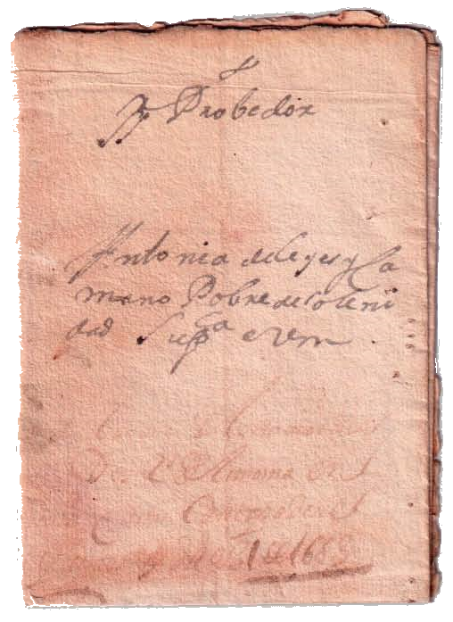 Cartas de súplica. Suplica a Vm.