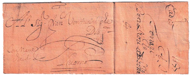Correspondencia por vía marítima. Con nave de che D. S.