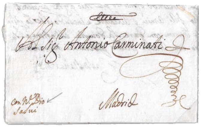 Correspondencia por vía marítima. Con ne. Dio salvi
