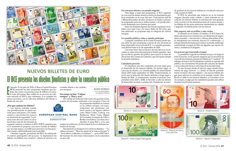El Eco Filatélico. Artículo de Numismática