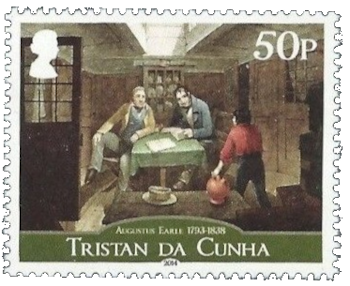 A bordo del Duke of Gloucester Tristan da Cunha. Augustus Earle