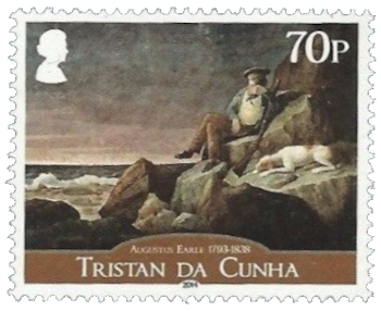 Observando el atardecer Tristan da Cunha. Augustus Earle