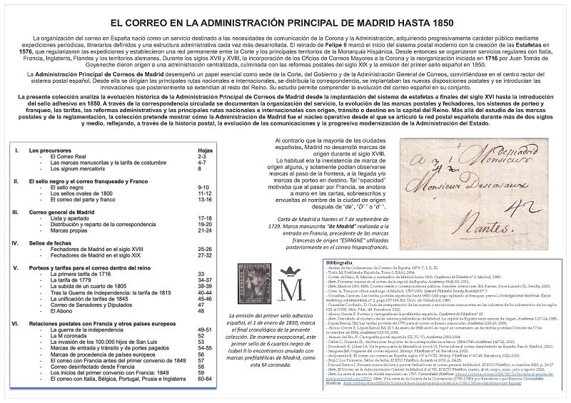 El correo en la Administración principal de Madrid